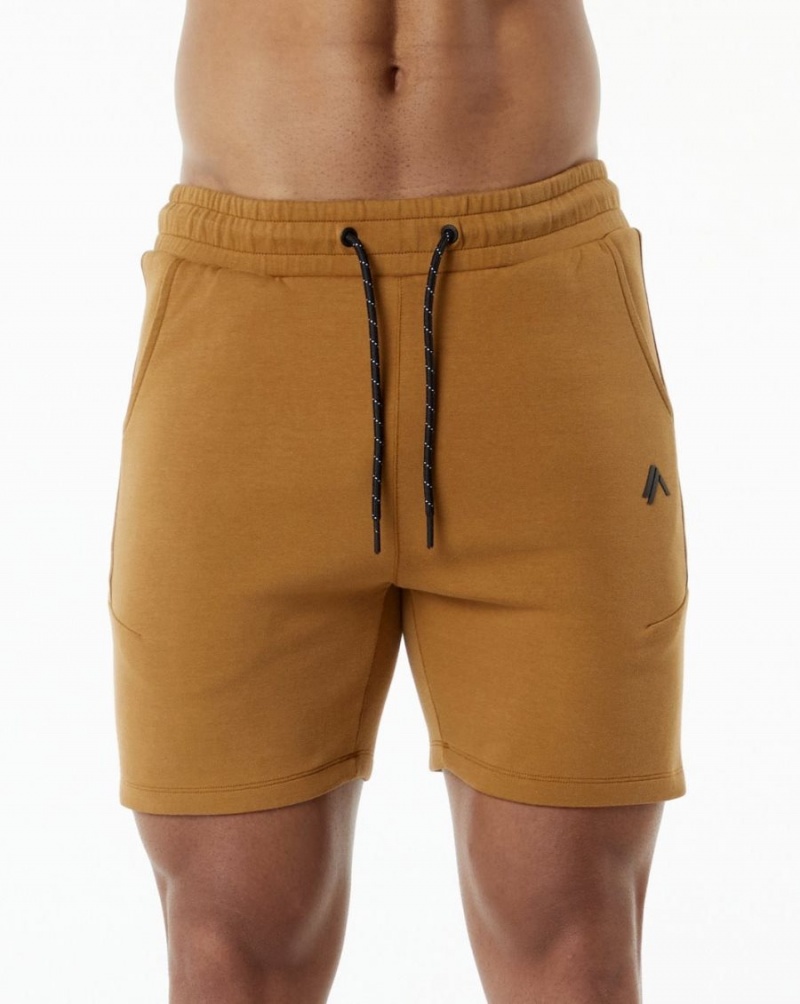 Short Alphalete ELMTS Athlétiques Corta 6" Almond Homme | GXA-17461493