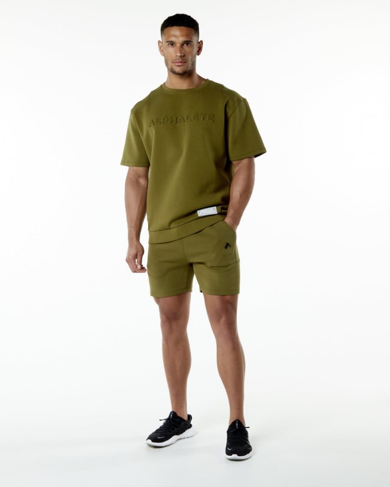 Short Alphalete ELMTS Athlétiques Corta 6" Moss Homme | CTJ-63262098