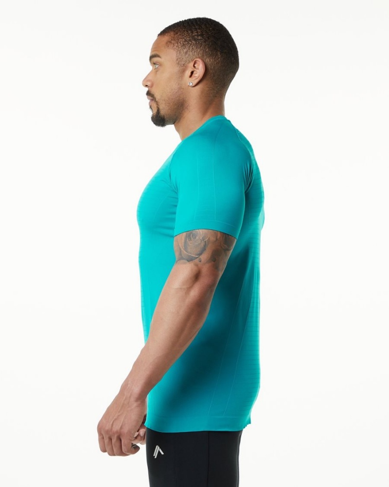 Chemises Alphalete Hero Tee Ocean Homme | MHG-10581707