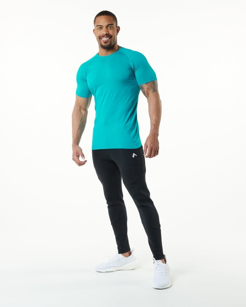 Chemises Alphalete Hero Tee Ocean Homme | MHG-10581707