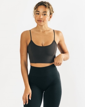 Debardeur Alphalete Ultrasoft Allure Tank Charcoal Femme | VAG-32653362