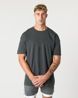 Chemises Alphalete Heavy Coton Core Tee Shadow Homme | ZUB-61978868