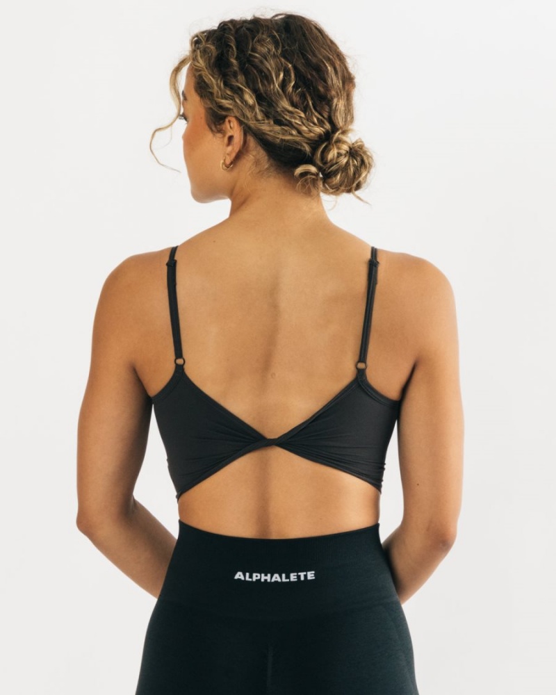 Debardeur Alphalete Ultrasoft Allure Tank Charcoal Femme | VAG-32653362