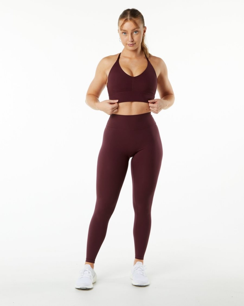 Leggings Alphalete Alphalux Wonder Legging 27" Noir Femme | YOO-34794568