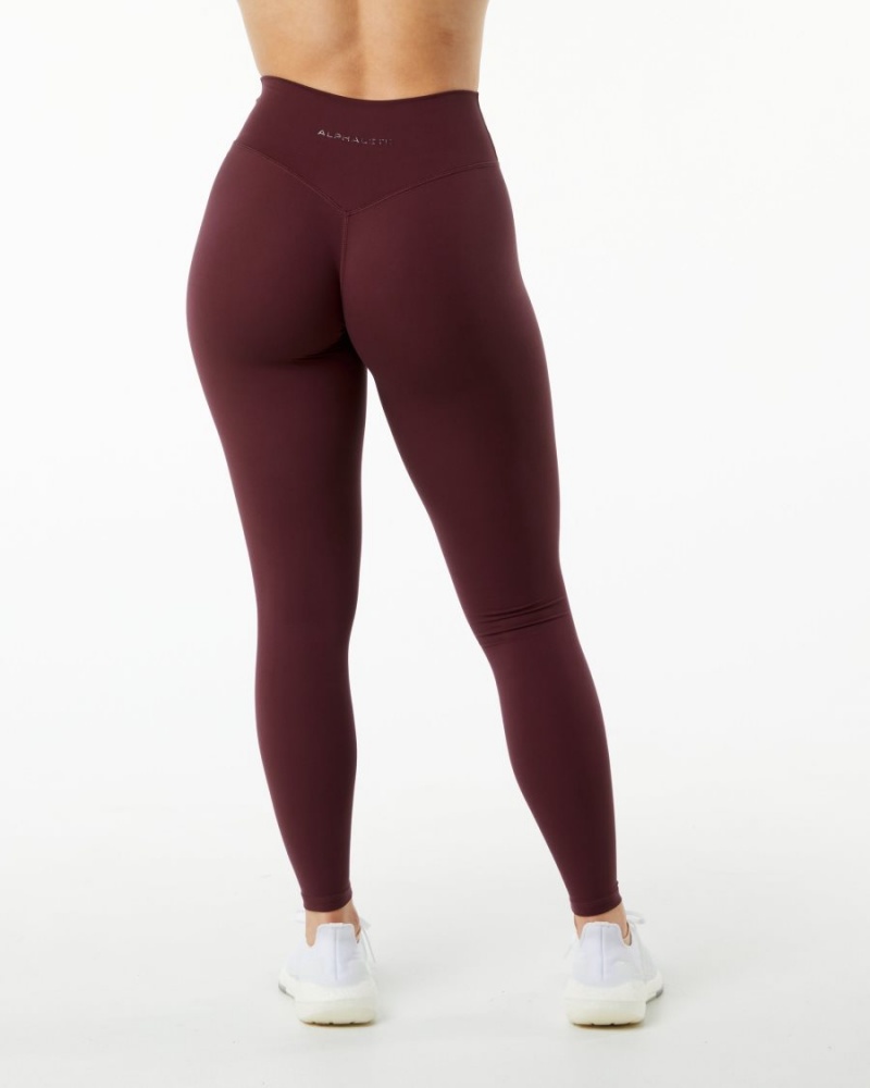 Leggings Alphalete Alphalux Wonder Legging 27" Noir Femme | YOO-34794568