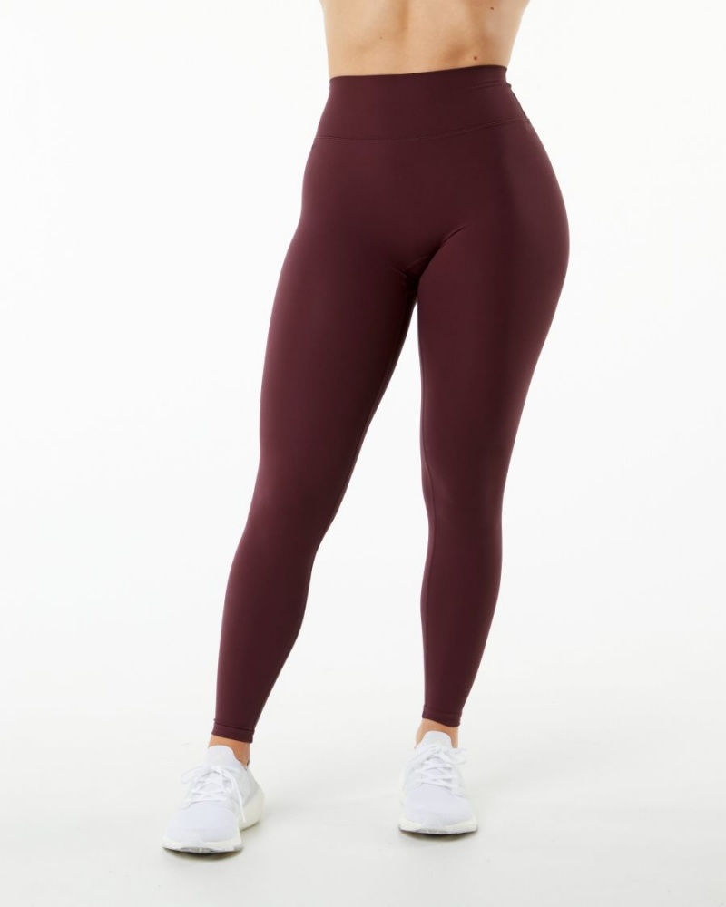 Leggings Alphalete Alphalux Wonder Legging 27" Noir Femme | YOO-34794568