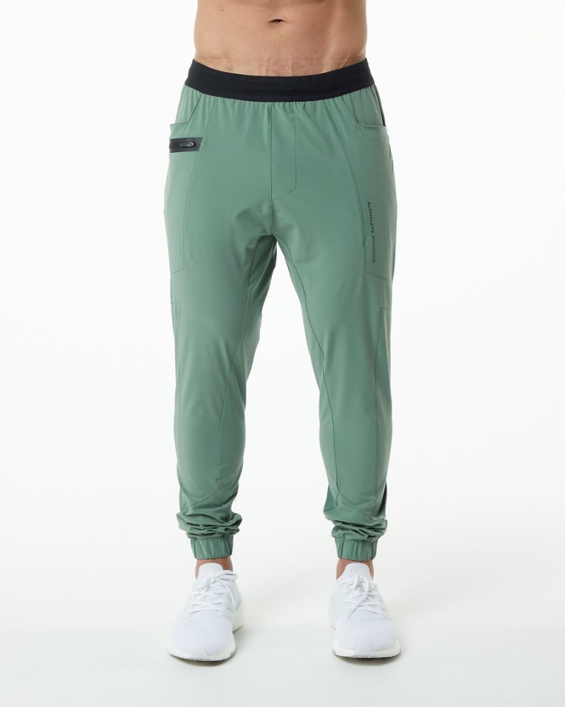 Pantalon Jogging Alphalete Studio Pant Vert Homme | KLH-86209480