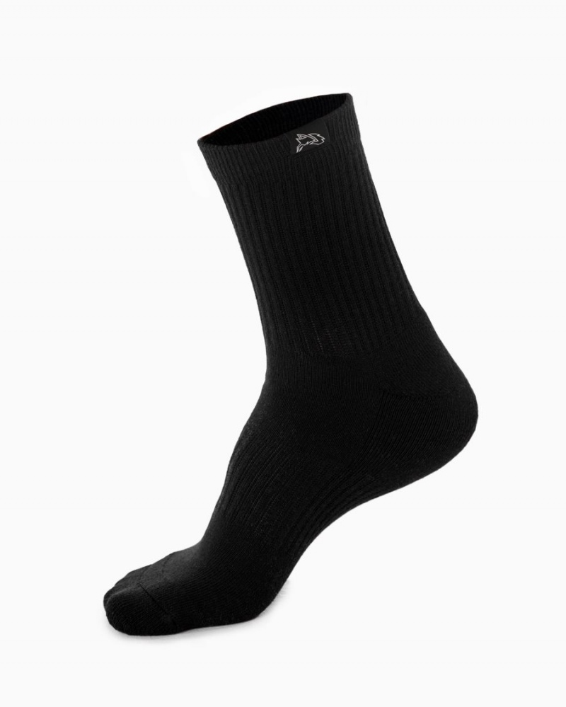 Accessoires Alphalete Wolf Head Crew Sock 3pk Noir Femme | AOH-35838101