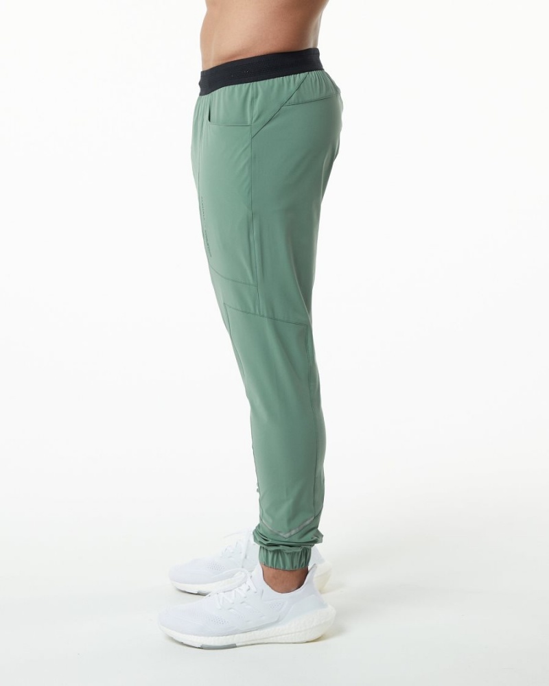 Pantalon Jogging Alphalete Studio Pant Vert Homme | KLH-86209480