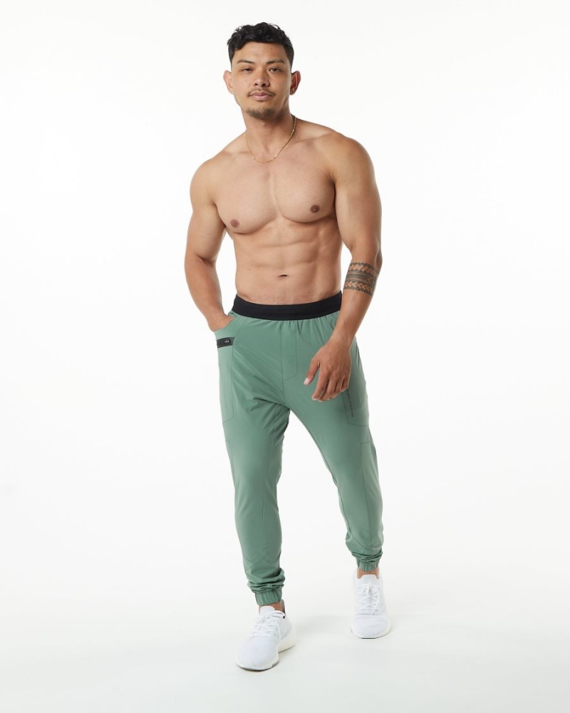 Pantalon Jogging Alphalete Studio Pant Vert Homme | KLH-86209480