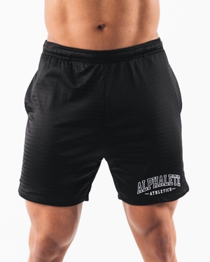 Short Alphalete AA Mesh Corta 6” Noir Homme | UYI-07112434