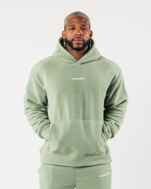 Sweat a Capuche Alphalete King Hoodie Sage Homme | IVX-04978260