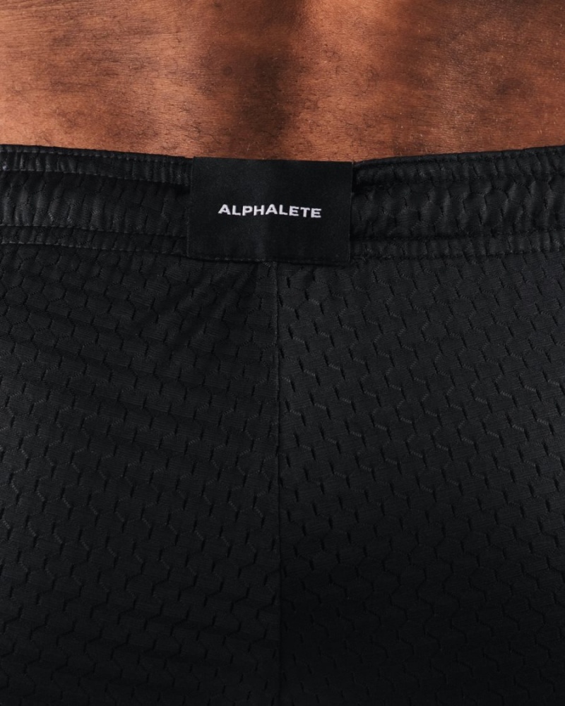 Short Alphalete AA Mesh Corta 6” Noir Homme | UYI-07112434