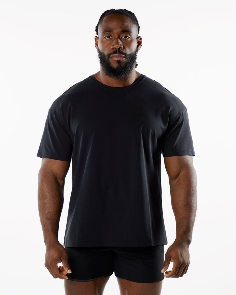 Chemises Alphalete Emblem Tee Blackout Homme | TJQ-19531647