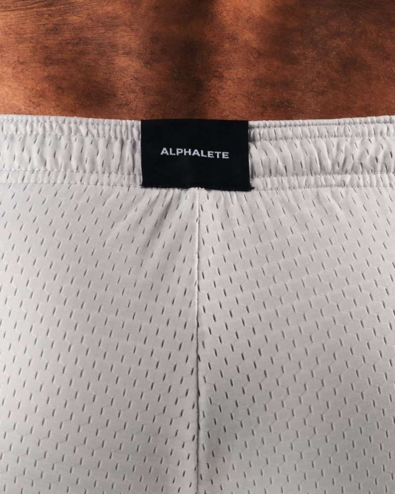 Short Alphalete AA Mesh Corta 6” Grise Homme | PZN-00484926