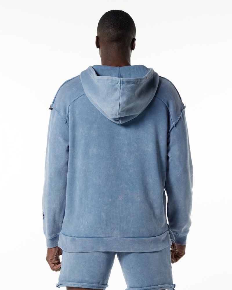 Sweat a Capuche Alphalete Very Terry Hoodie Bleu Homme | OCP-58151565