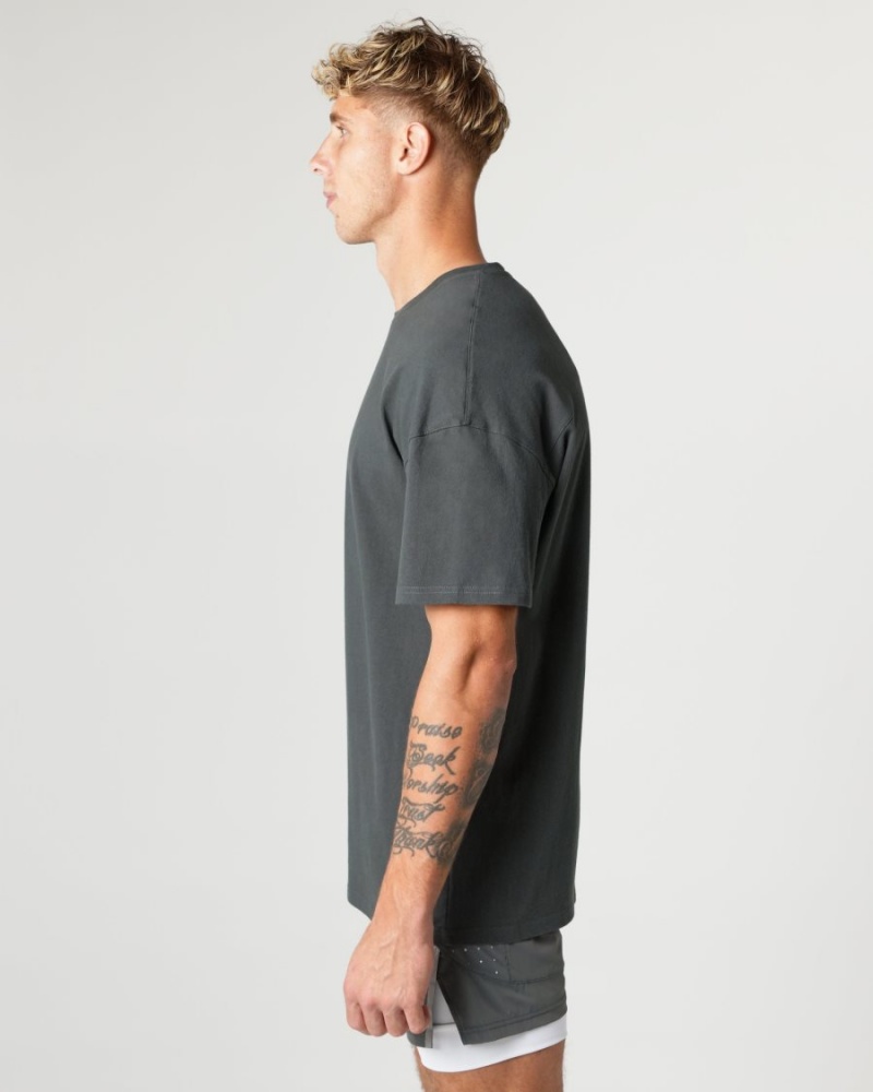 Chemises Alphalete Heavy Coton Core Tee Shadow Homme | ZUB-61978868