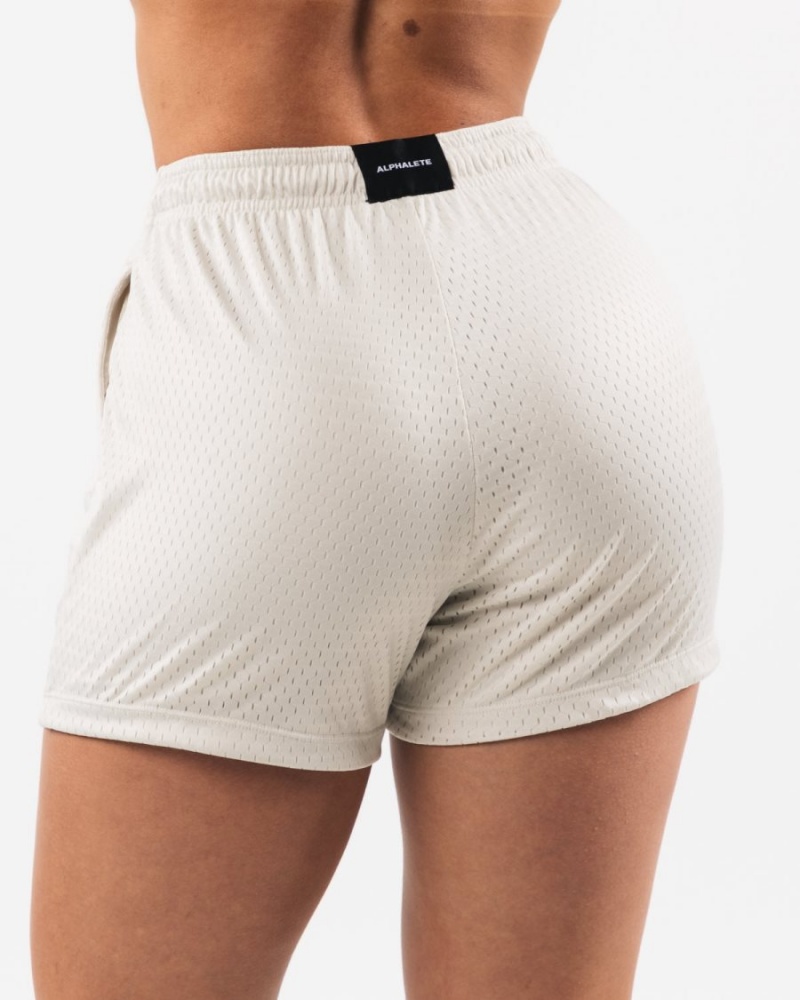 Short Alphalete Signature Mesh Corta 4" Sea Shell Femme | AOS-51157177