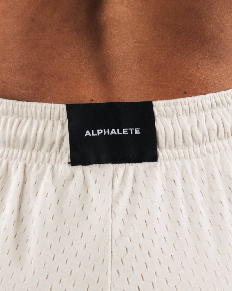 Short Alphalete Signature Mesh Corta 4" Sea Shell Femme | AOS-51157177