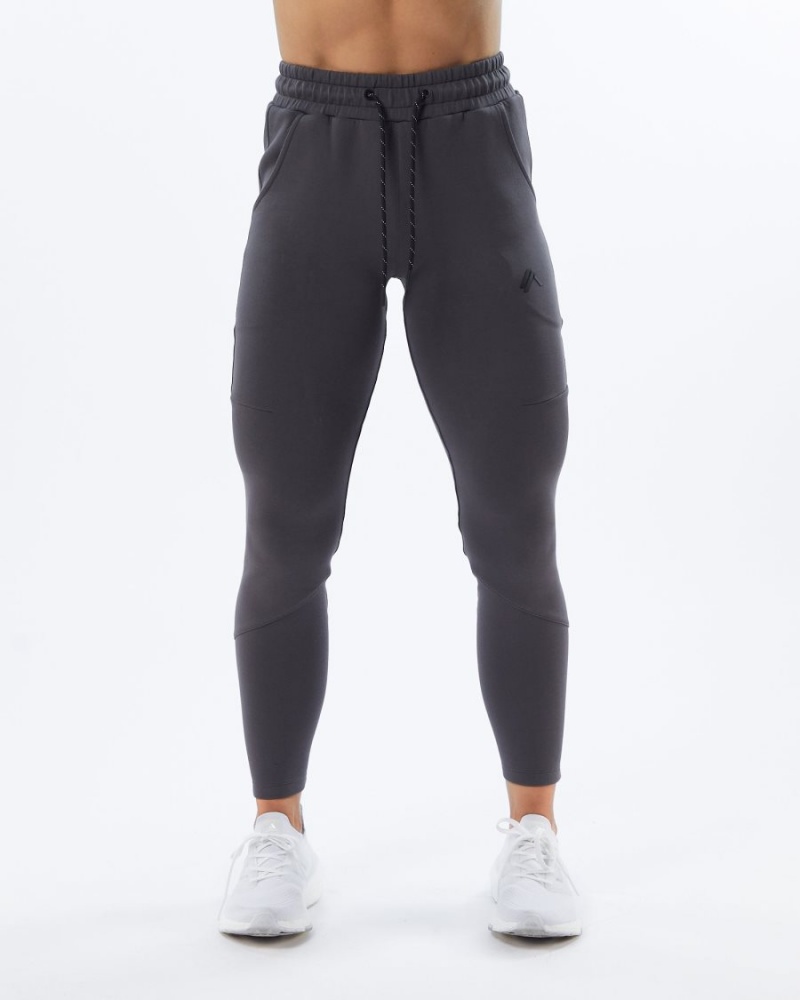 Pantalon Jogging Alphalete ELMTS Zip Jogger Charcoal Femme | VMT-93465123