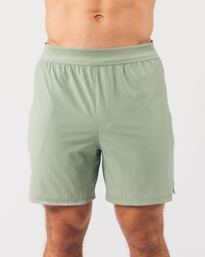 Short Alphalete Studio Corta 6" Sage Homme | BJX-21457920