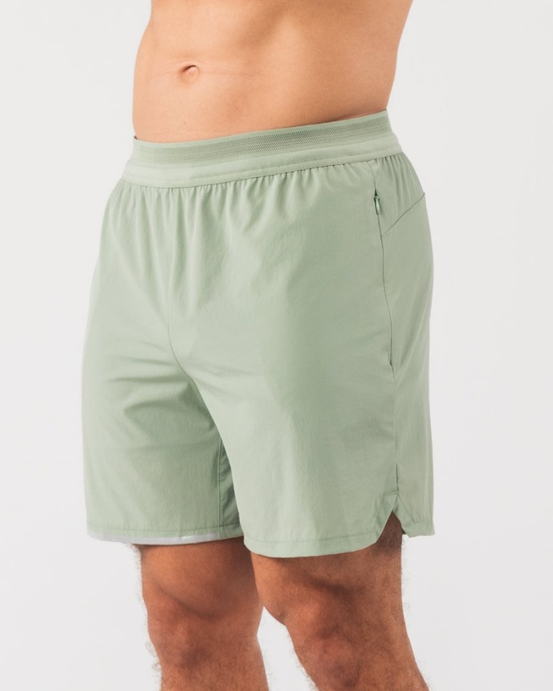 Short Alphalete Studio Corta 6" Sage Homme | BJX-21457920