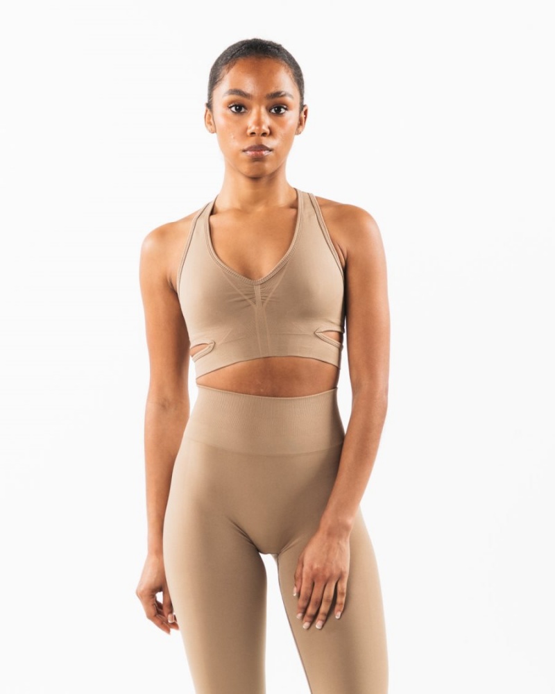 Soutien Gorge Sport Alphalete Stratus Bra Chai Femme | FGD-76578246