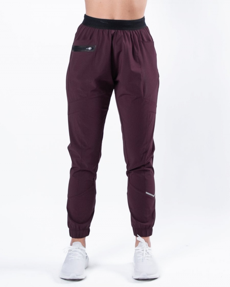 Pantalon Jogging Alphalete Studio Pant Bordeaux Femme | PSE-78026975