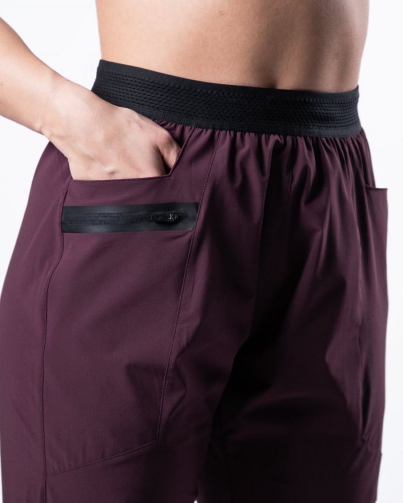 Pantalon Jogging Alphalete Studio Pant Bordeaux Femme | PSE-78026975