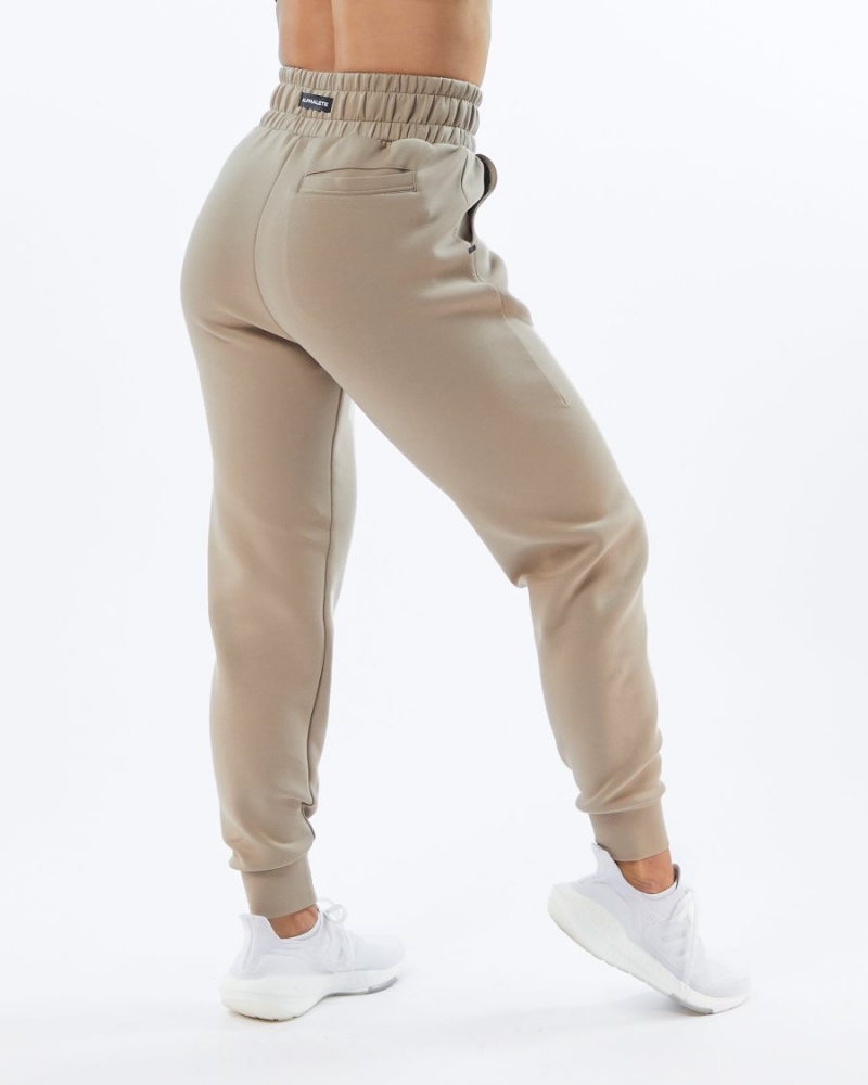 Pantalon Jogging Alphalete ELMTS Cuffed Jogger Tan Femme | NBG-89946280