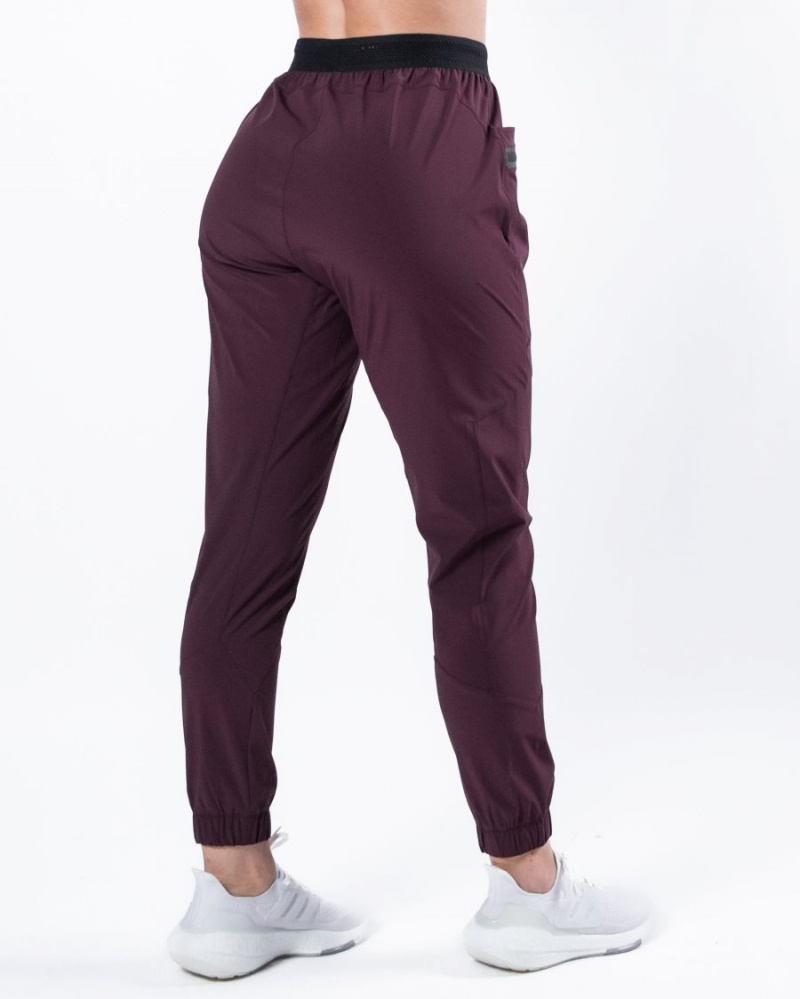 Pantalon Jogging Alphalete Studio Pant Bordeaux Femme | PSE-78026975