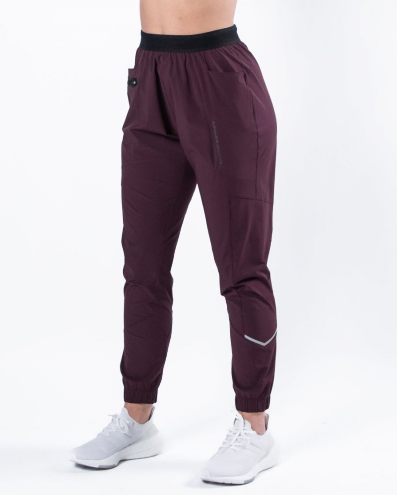 Pantalon Jogging Alphalete Studio Pant Bordeaux Femme | PSE-78026975