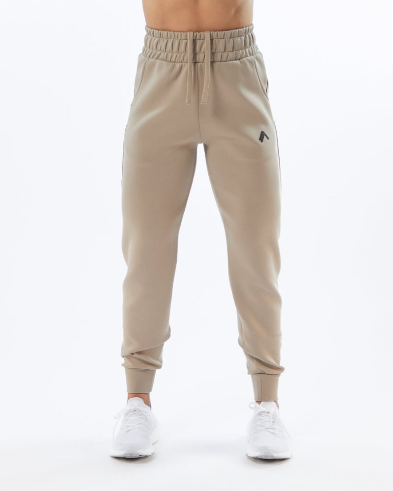 Pantalon Jogging Alphalete ELMTS Cuffed Jogger Tan Femme | NBG-89946280