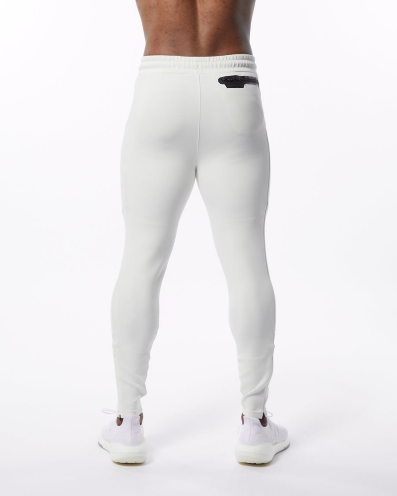 Pantalon Jogging Alphalete ELMTS Zip Jogger Blanche Homme | OYO-40821662