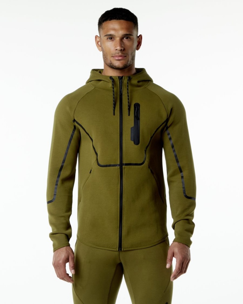 Vestes Alphalete ELMTS Athlétiques Jacket Moss Homme | SCT-31645819