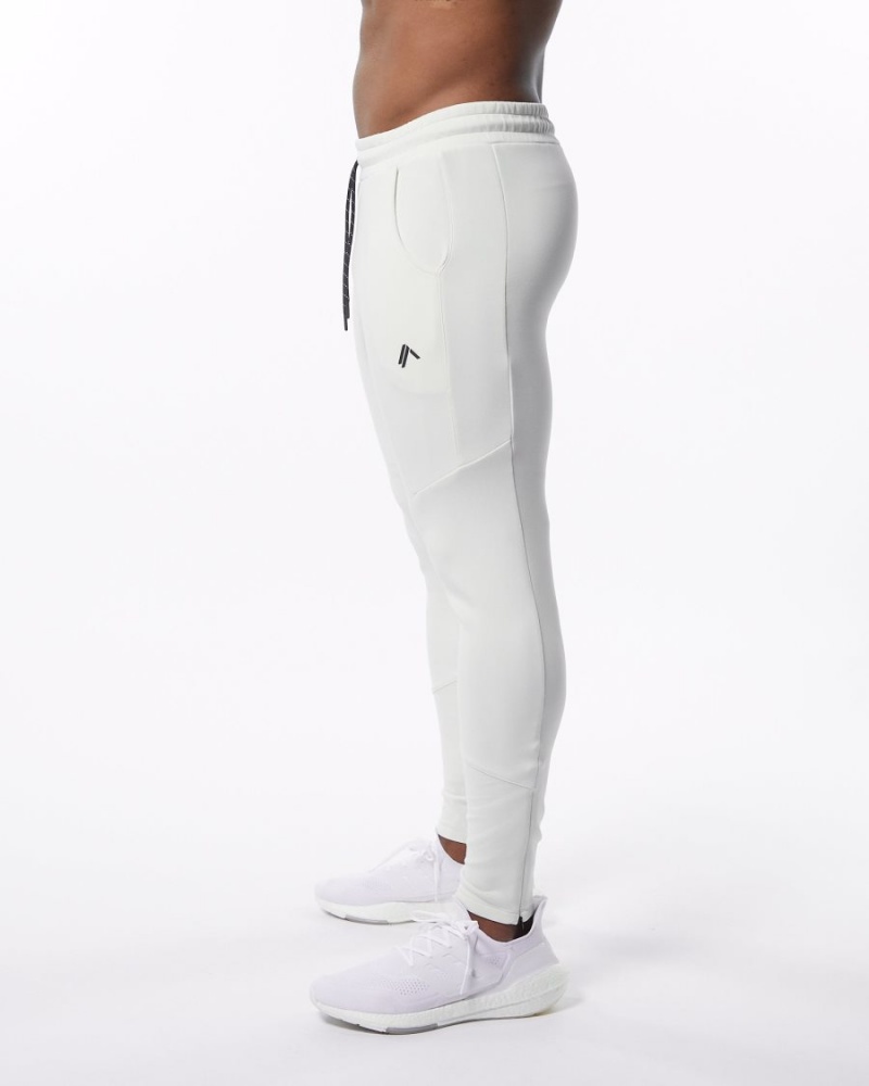 Pantalon Jogging Alphalete ELMTS Zip Jogger Blanche Homme | OYO-40821662