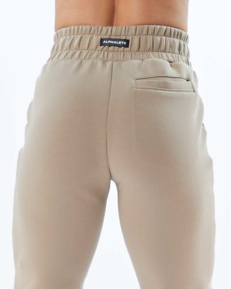 Pantalon Jogging Alphalete ELMTS Cuffed Jogger Tan Femme | NBG-89946280