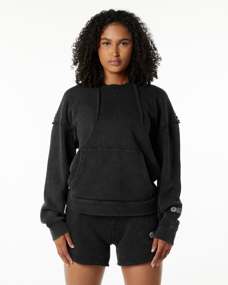 Sweat a Capuche Alphalete Very Terry Hoodie Onyx Femme | YJW-67272261