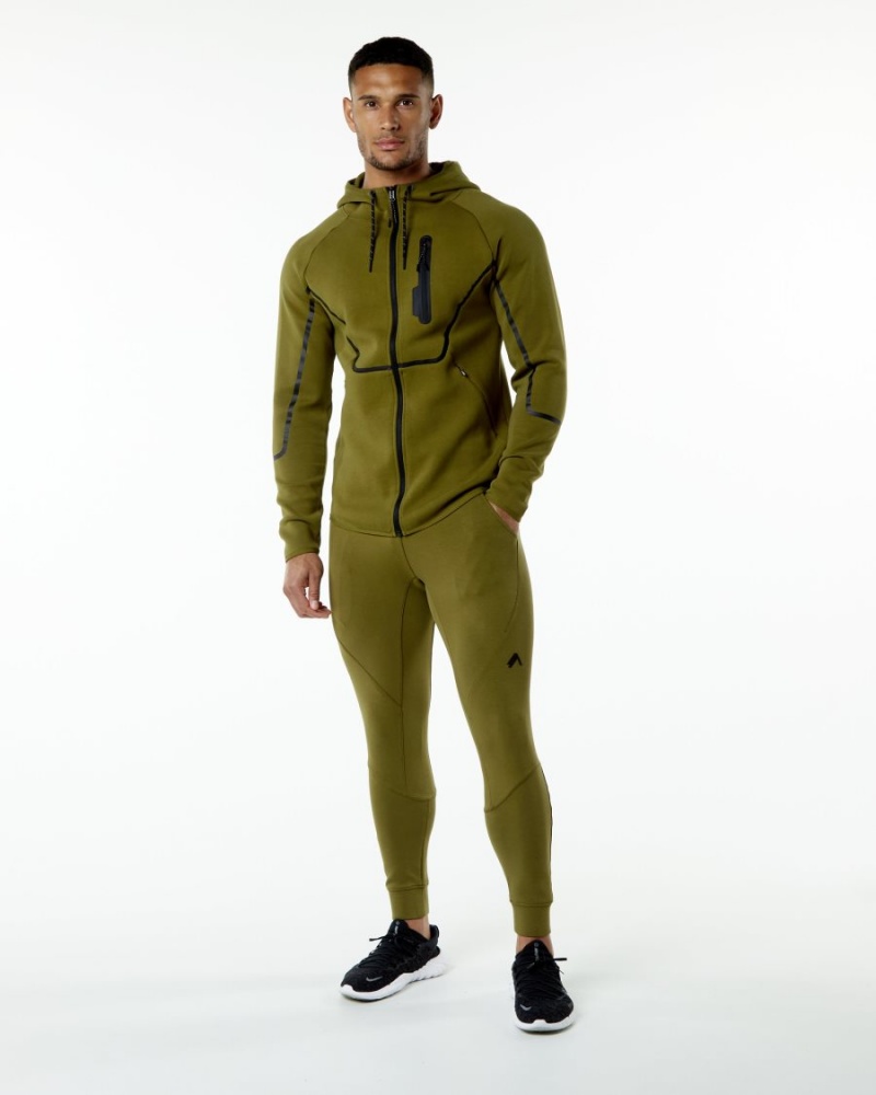 Vestes Alphalete ELMTS Athlétiques Jacket Moss Homme | SCT-31645819