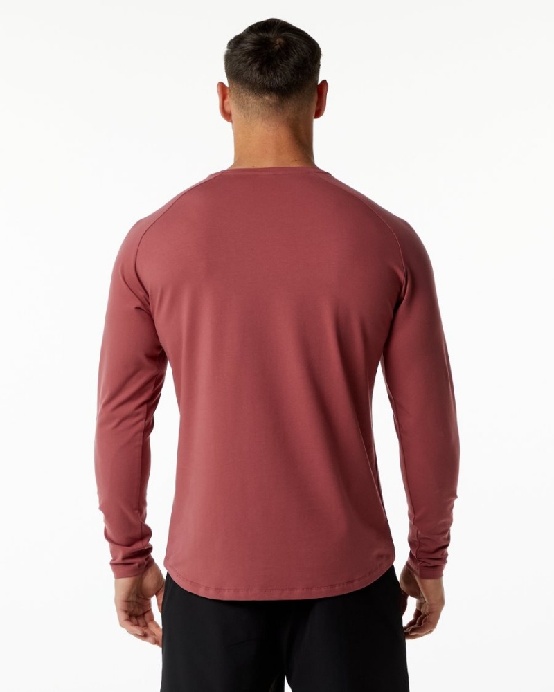 Chemises Alphalete Dynasty LS Tee Gingerbread Homme | RER-87390865