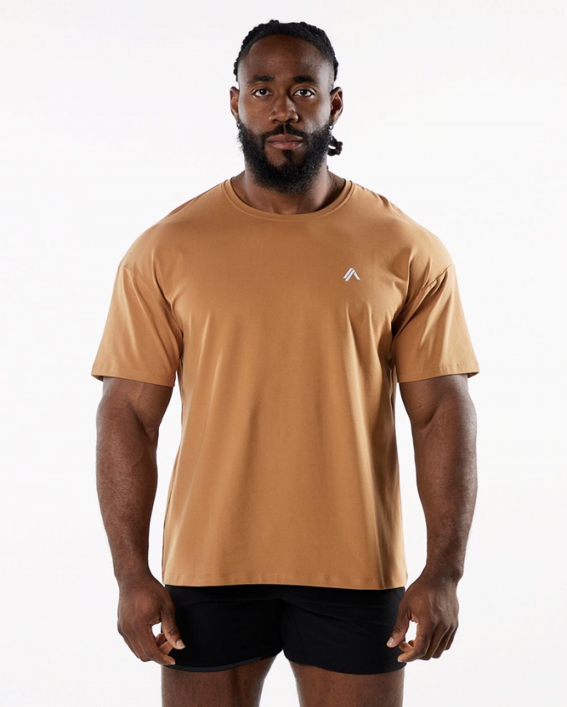 Chemises Alphalete Emblem Tee Rust Homme | ESA-13016026