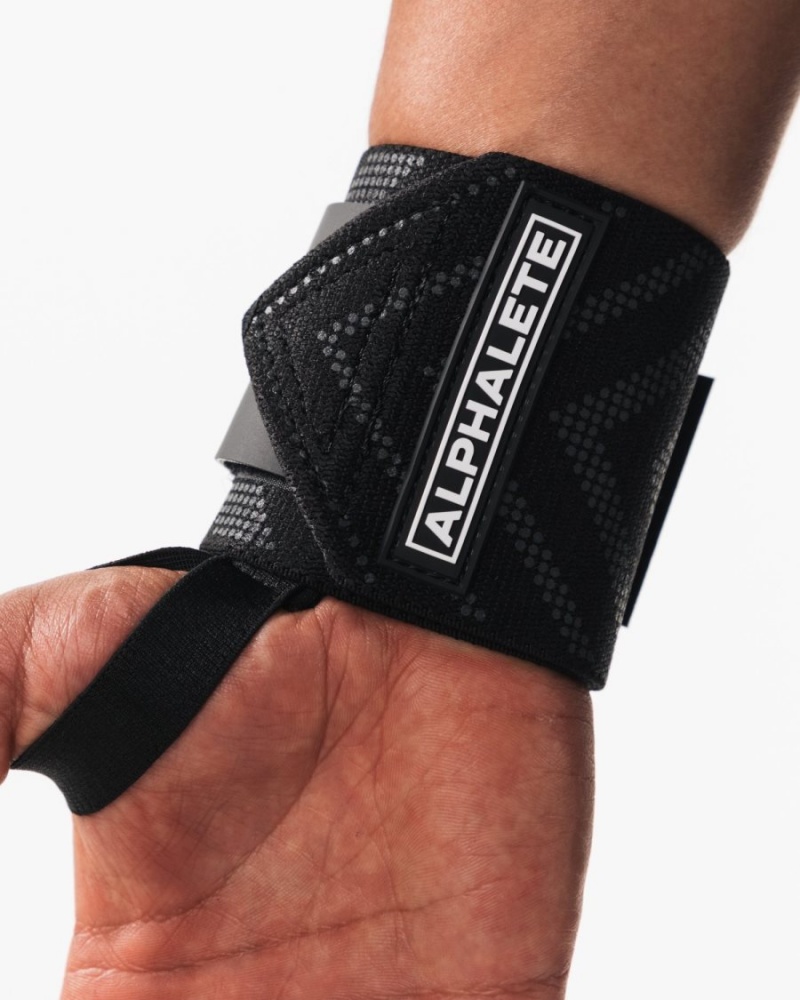 Accessoires Alphalete Wrist Wraps Noir Homme | QBQ-94108412