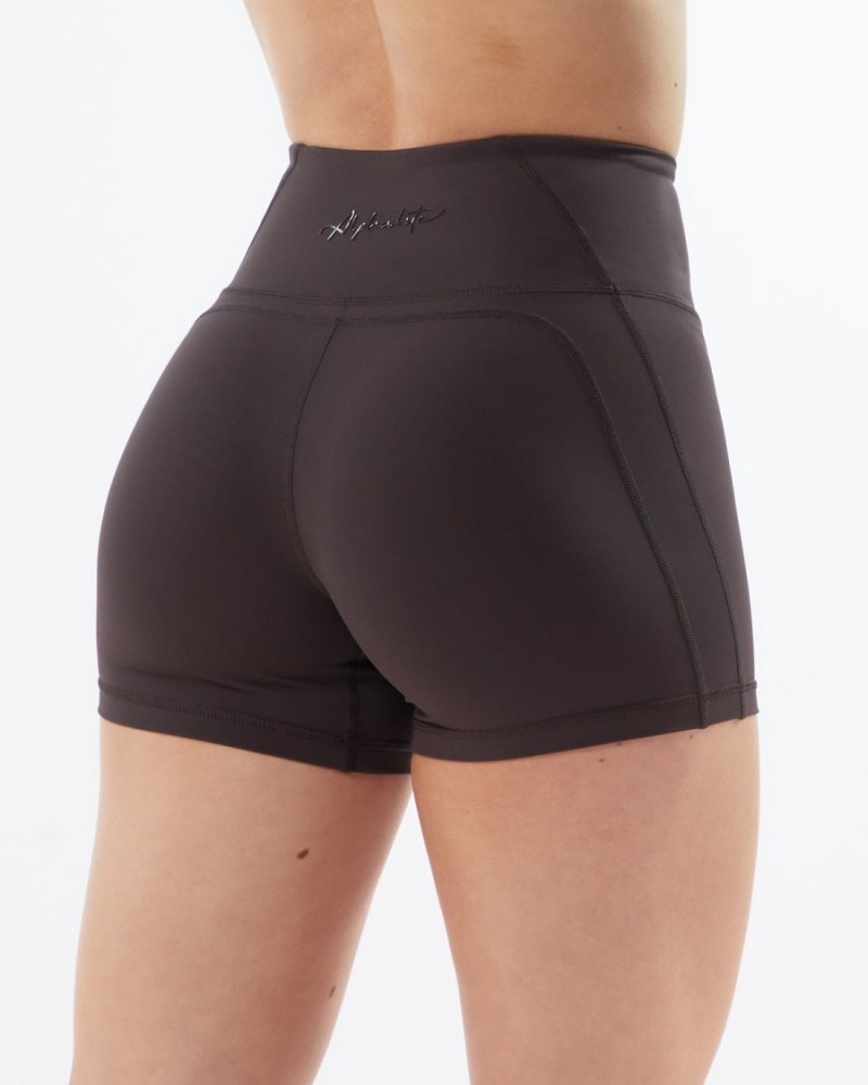 Short Alphalete Pulse Surge Corta 4" Grise Femme | IDF-26209288