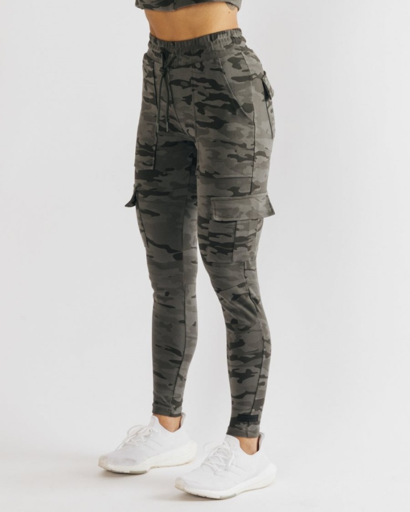 Pantalon Jogging Alphalete Identity Cargo Camouflage Femme | NYR-48675406