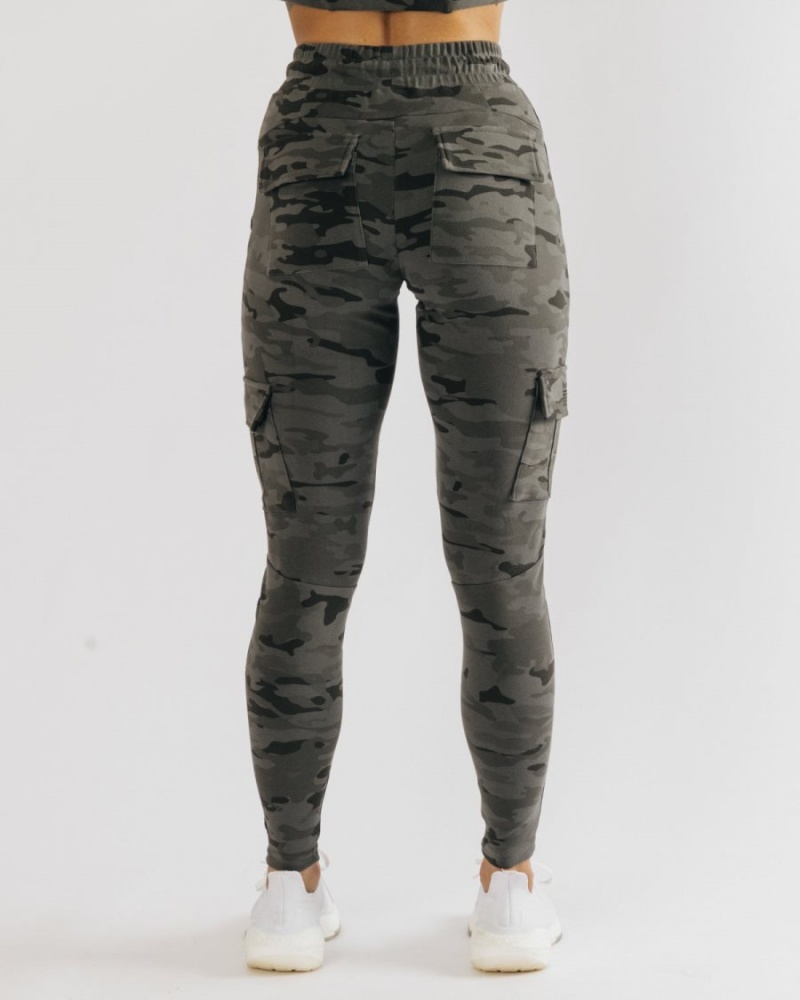 Pantalon Jogging Alphalete Identity Cargo Camouflage Femme | NYR-48675406