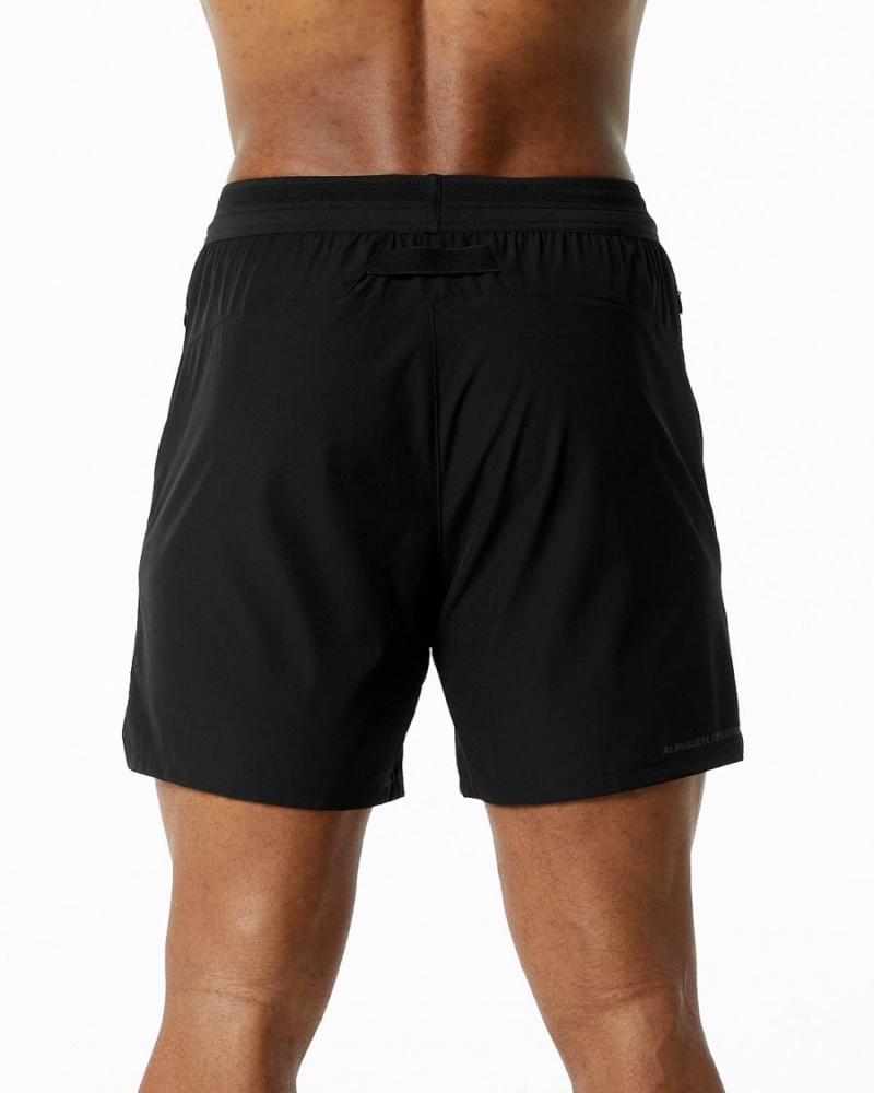 Short Alphalete Studio Corta 6" Noir Homme | HOT-92215910