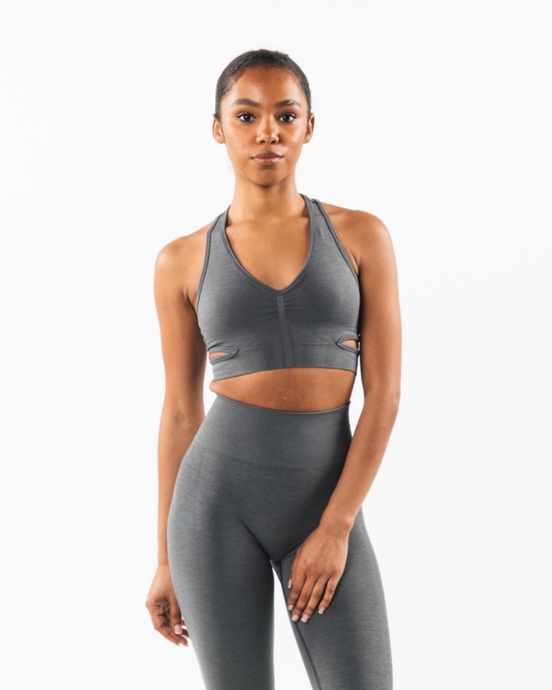 Soutien Gorge Sport Alphalete Stratus Bra Smoke Femme | AKV-90858534