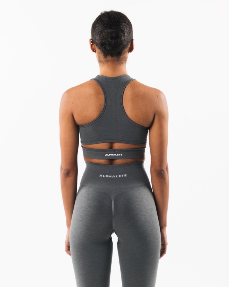 Soutien Gorge Sport Alphalete Stratus Bra Smoke Femme | AKV-90858534