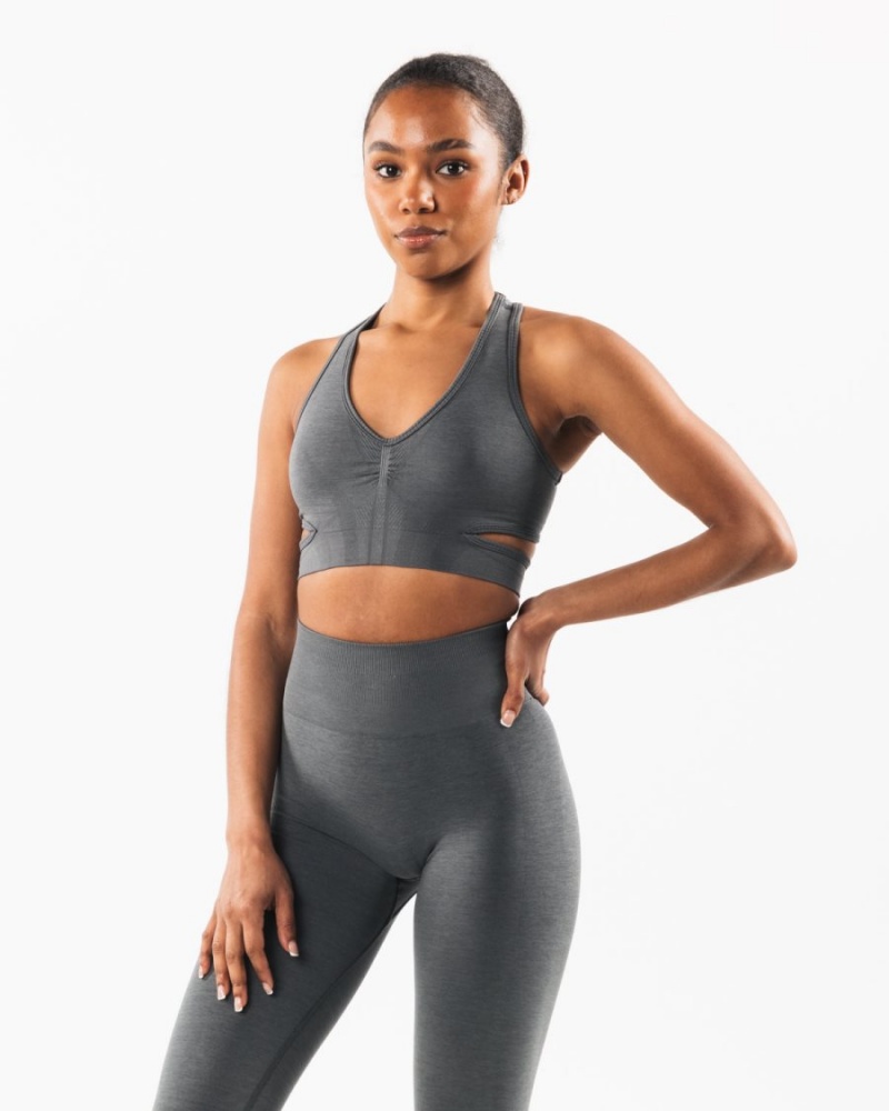 Soutien Gorge Sport Alphalete Stratus Bra Smoke Femme | AKV-90858534