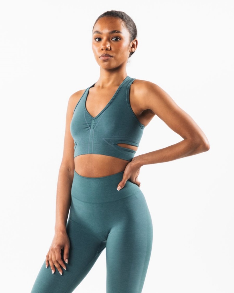 Soutien Gorge Sport Alphalete Stratus Bra Ocean Femme | BNO-76916112